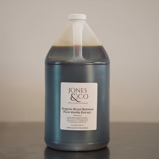 Brazil - Bahiana Pure Vanilla Extract 1X - GALLON - Certified Organic - vanillasoftheworld.com