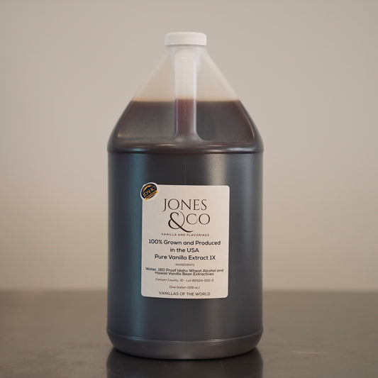 Hawaii & Idaho -  Pure Vanilla Extract 1X - 100% Made in USA - GALLON - vanillasoftheworld.com