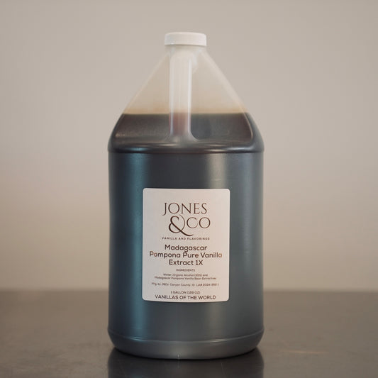 Madagascar - POMPONA Pure Vanilla Extract 1X - GALLON - vanillasoftheworld.com