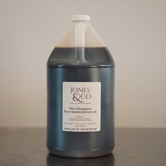 Peru - Pure Vanilla Extract 1X - POMPONA - GALLON - vanillasoftheworld.com