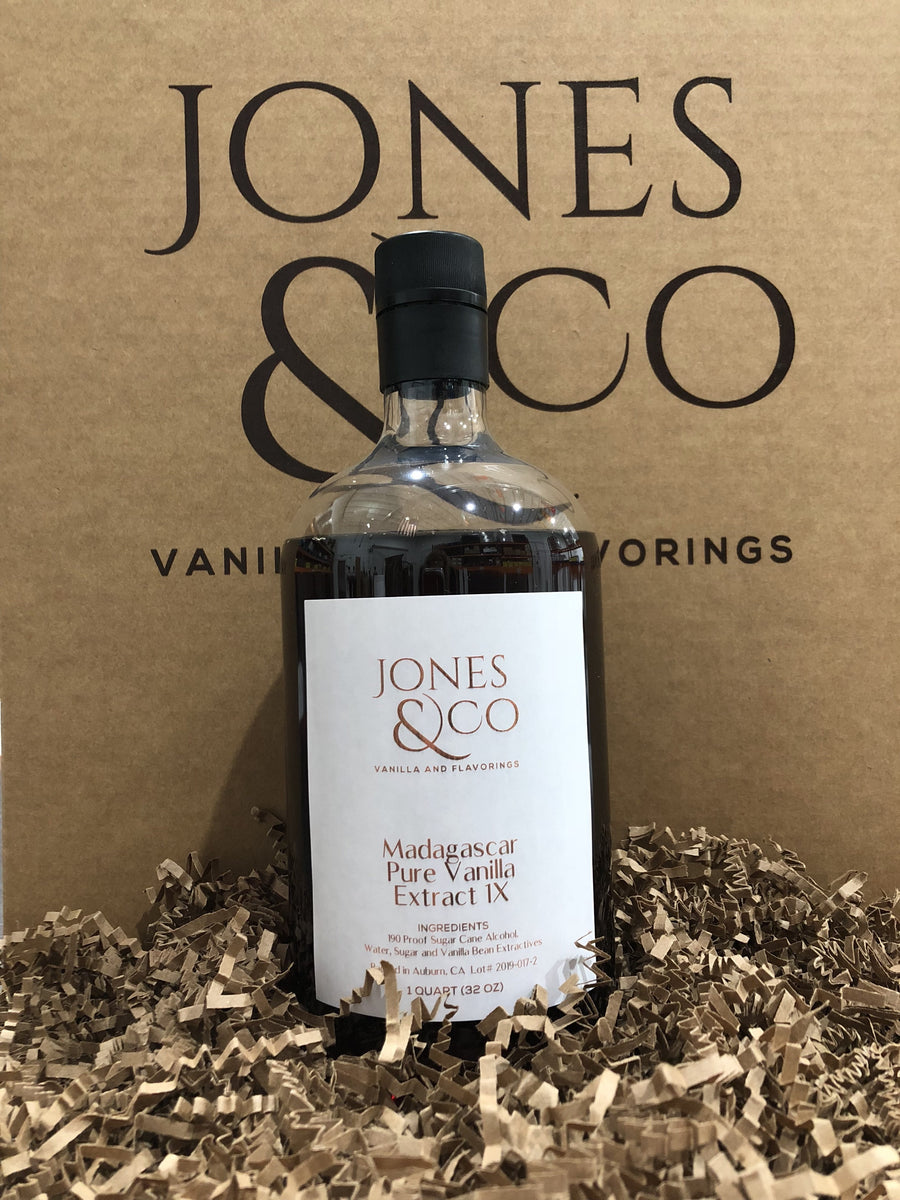 Pure Vanilla Extract from Madagascar - Quart Size - jonesflavors.com